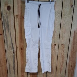 Womens Motion By Barco Scrub Pants Size SP White Medical Hospital